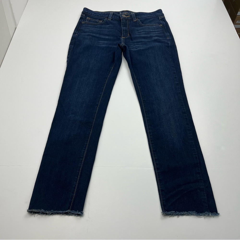 Spanx The‎ Slim X Skinny Women’s Size 27 Blue Ankle Denim Jeans Pockets Stretch